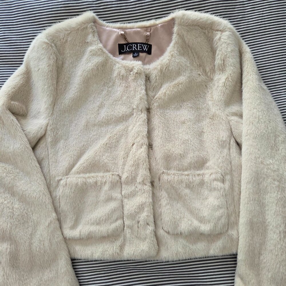 J.Crew Faux-fur lady jacket